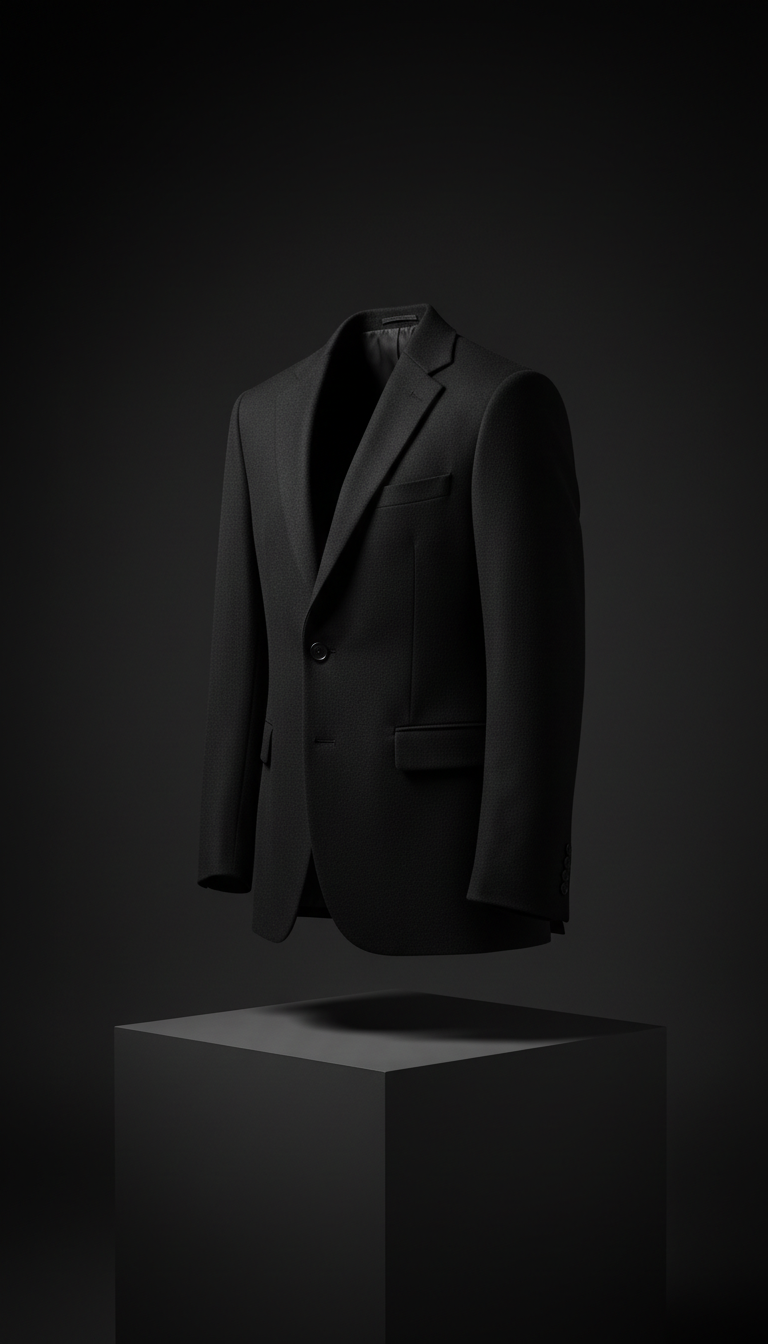 Wool-Twill Blazer with Sculpted Shoulders