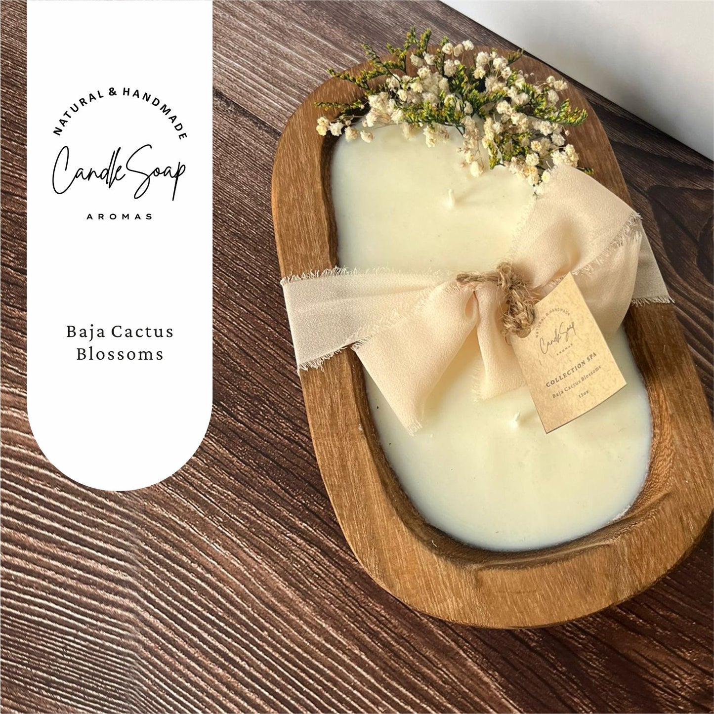 Candle Baja Cactus Blossoms 13 Onz